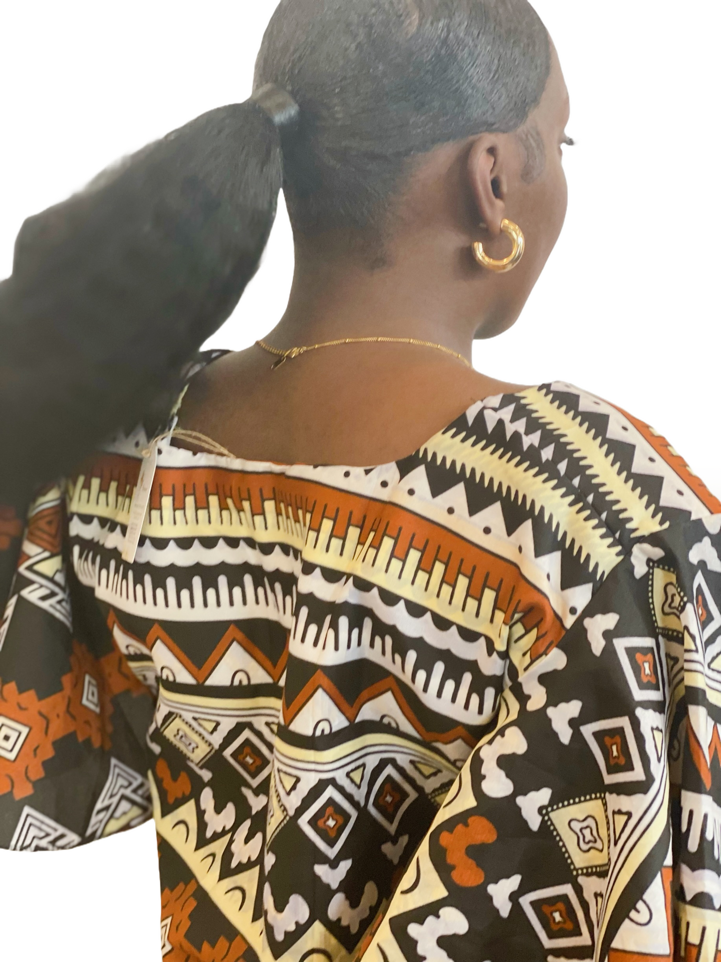 Nahenda African Print Midi Dress