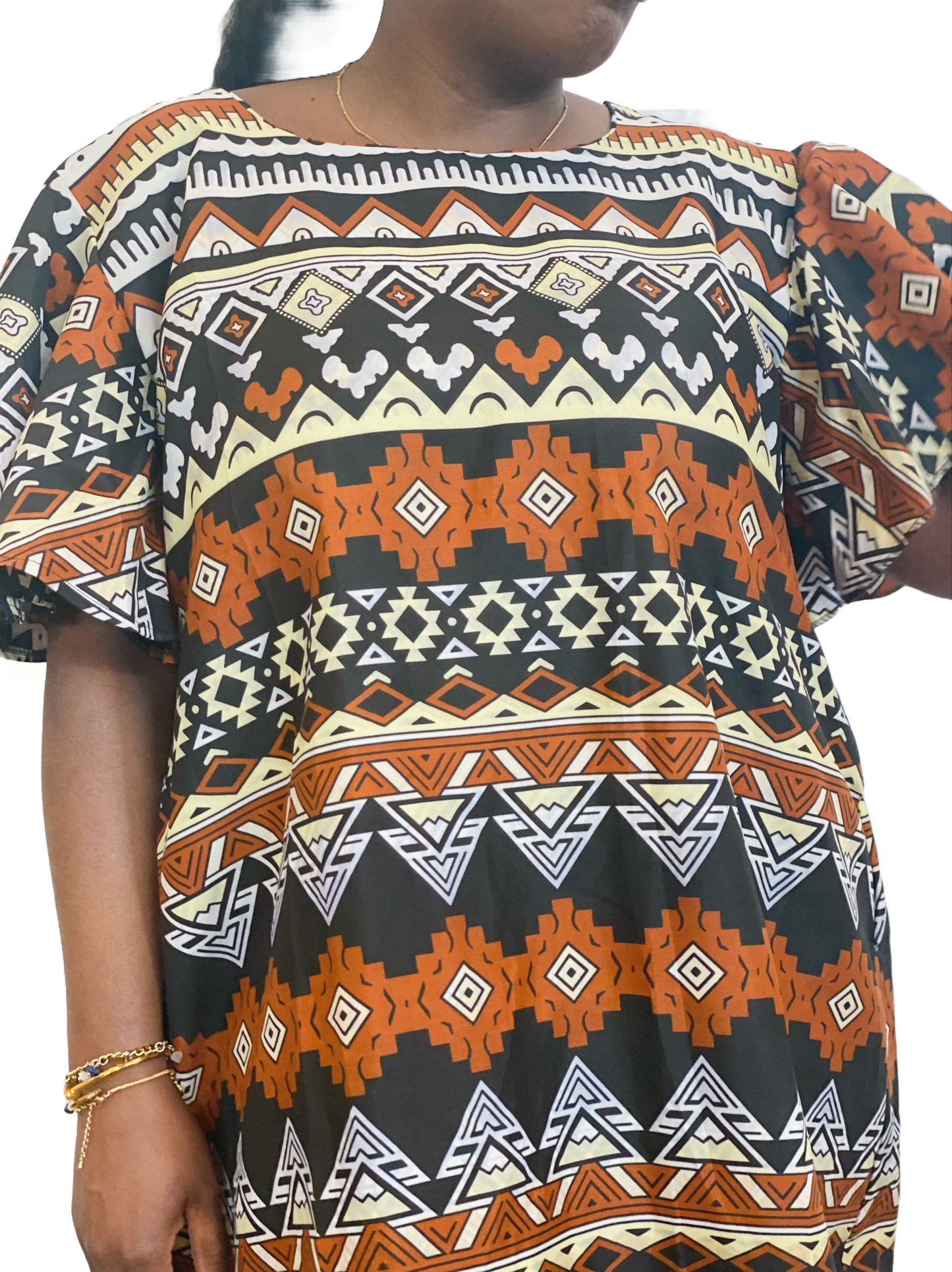 Nahenda African Print Midi Dress