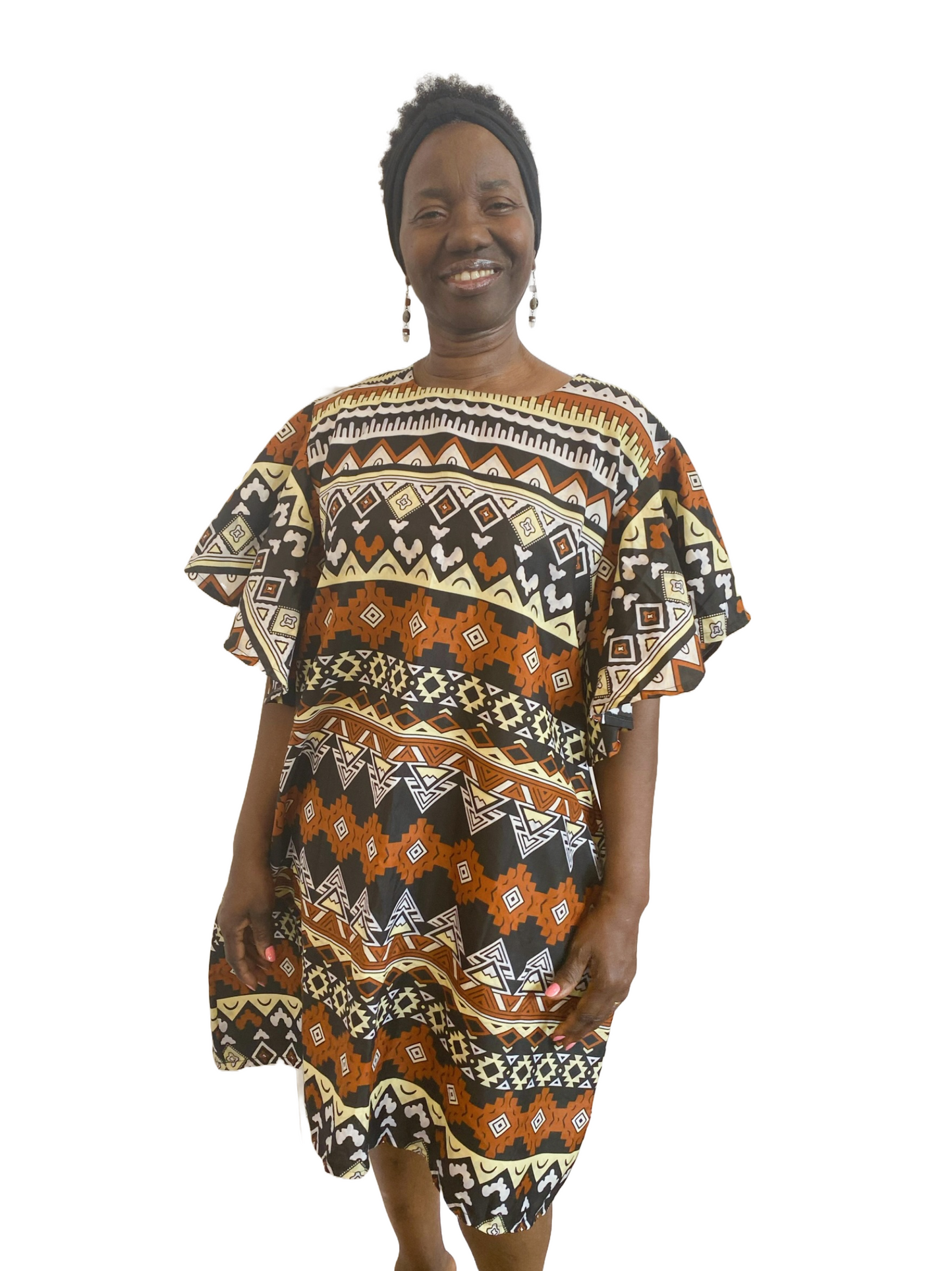 Nahenda African Print Midi Dress