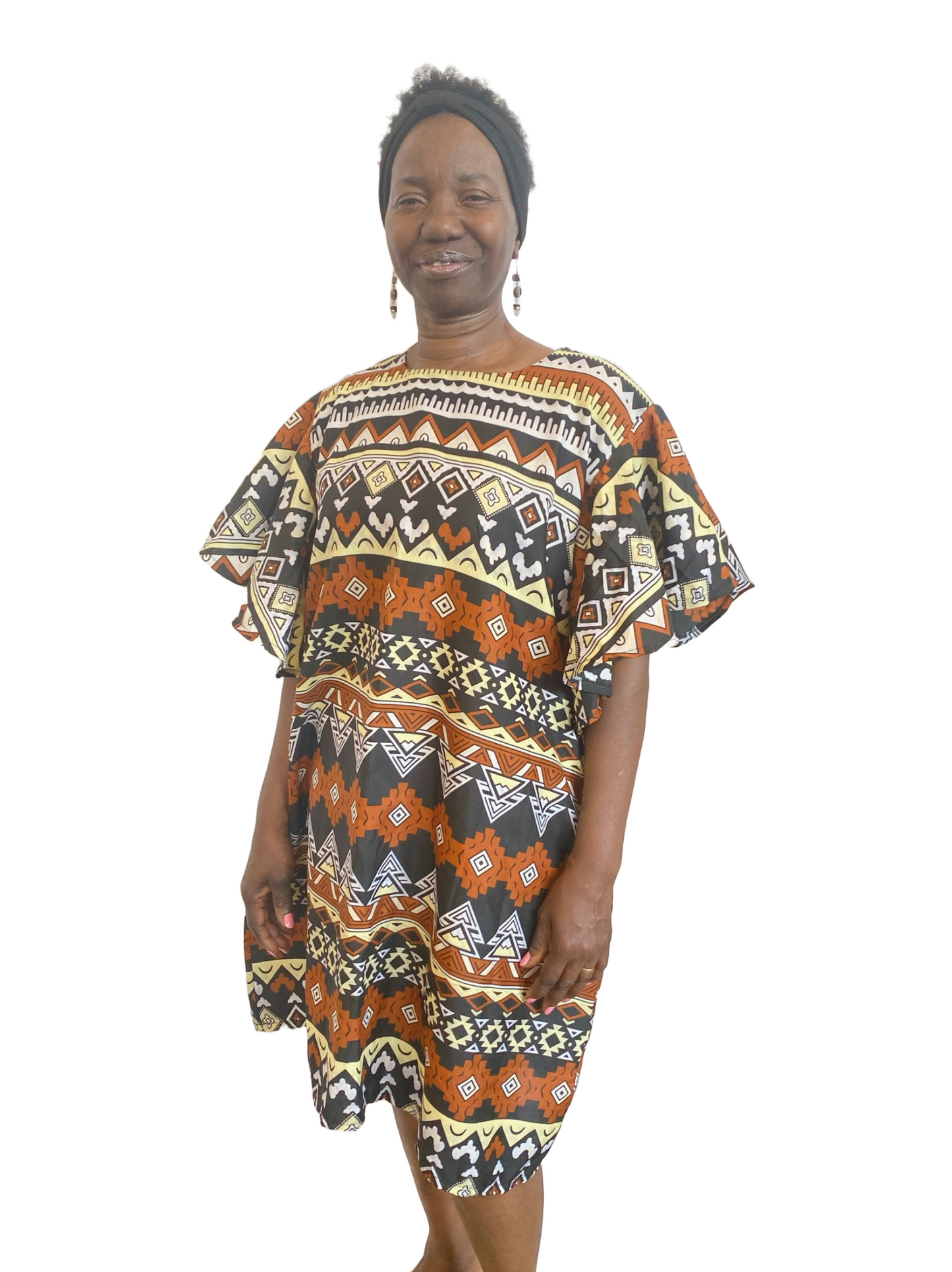 Nahenda African Print Midi Dress