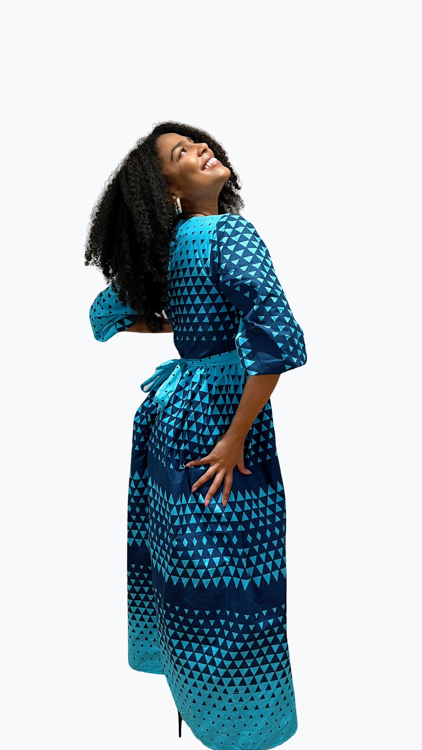 Muxima African Print Maxi Dress